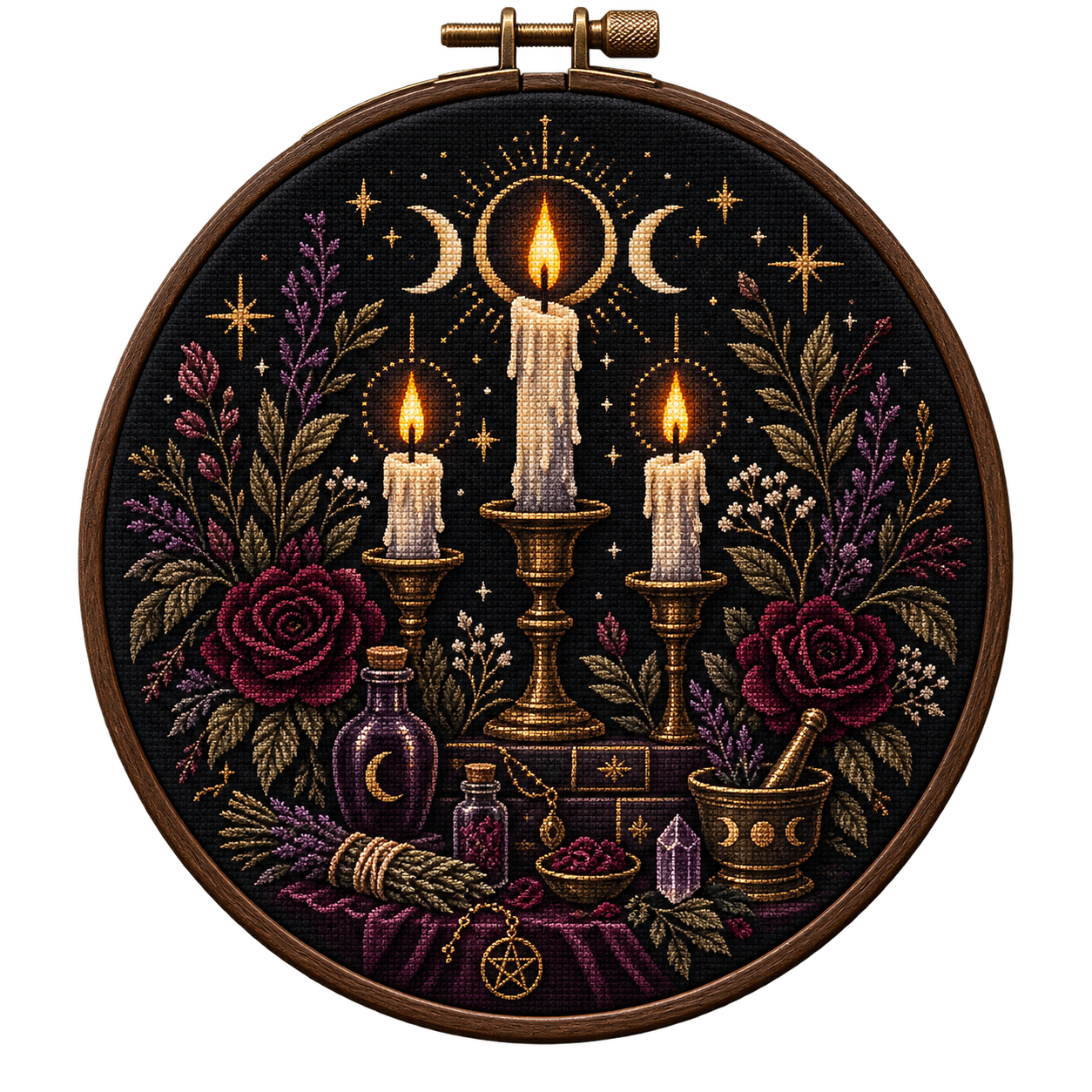 Triple Candle Altar